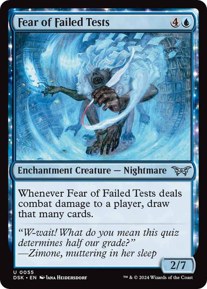 Fear of Failed Tests [Duskmourn: House of Horror] Magic: The Gathering