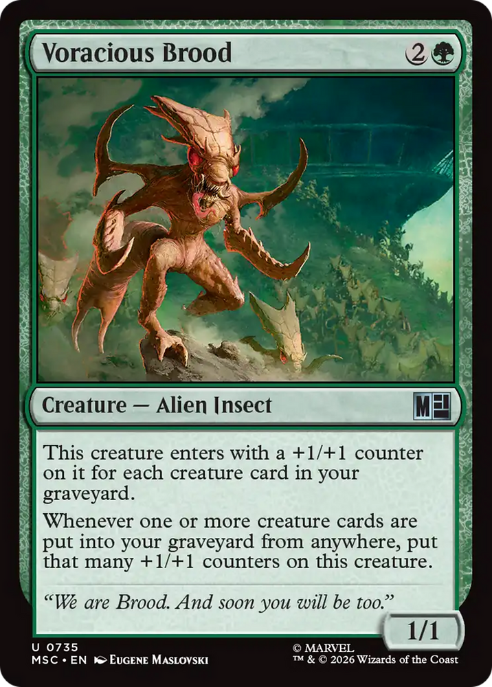 Voracious Brood [Marvel Super Heroes Commander] Magic: The Gathering