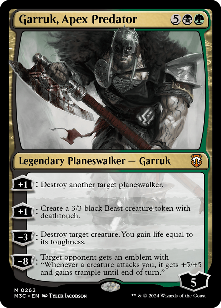 Garruk, Apex Predator [Modern Horizons 3 Commander] Magic: The Gathering