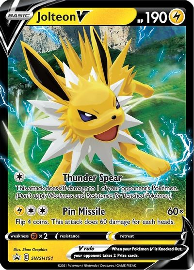 Jolteon V (SWSH151) [Sword & Shield: Black Star Promos] Pokémon