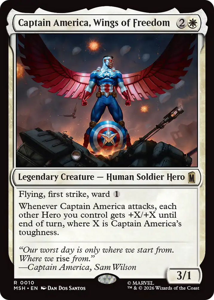 Captain America, Wings of Freedom [Marvel Super Heroes] Magic: The Gathering