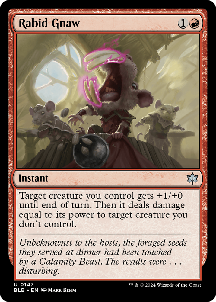 Rabid Gnaw [Bloomburrow] Magic: The Gathering