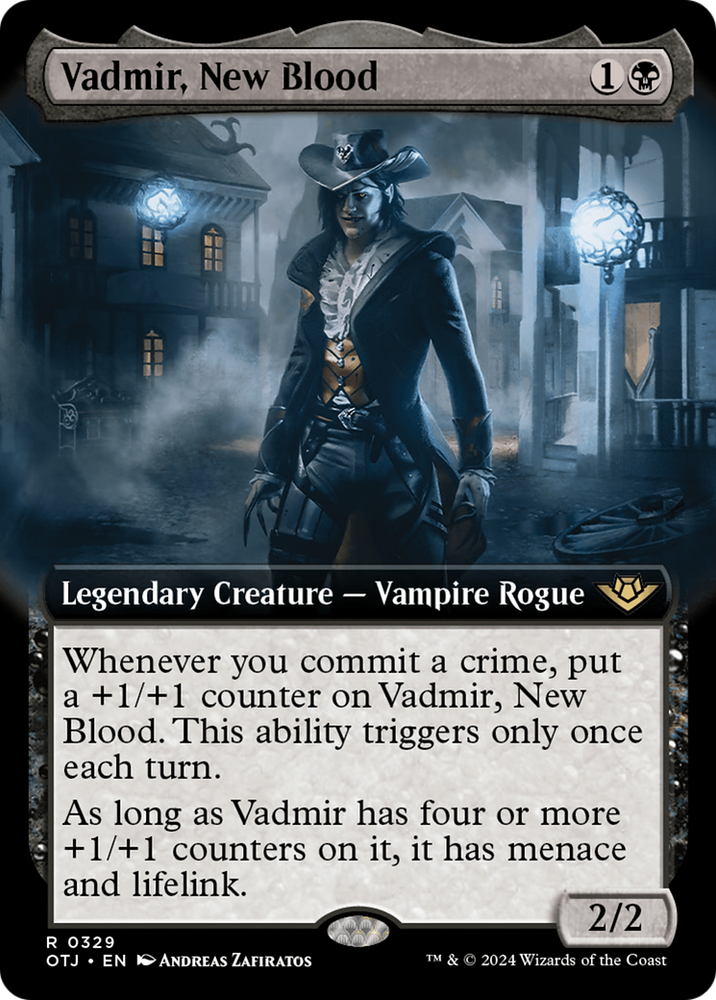 Vadmir, New Blood (Extended Art) [Outlaws of Thunder Junction] Magic: The Gathering