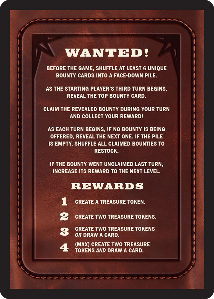 Bounty: Rissa "Blades" Lee // Bounty Rules Double-Sided Token [Outlaws of Thunder Junction Commander Tokens] Magic: The Gathering