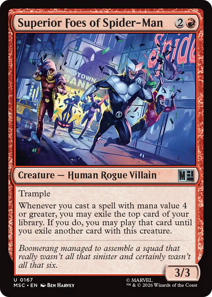 Superior Foes of Spider-Man [Marvel Super Heroes Commander] Magic: The Gathering