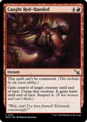 Caught Red-Handed [Murders at Karlov Manor] Magic: The Gathering