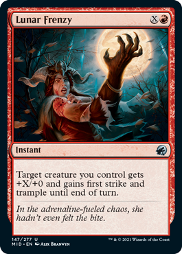 Lunar Frenzy [Innistrad: Midnight Hunt] Magic: The Gathering