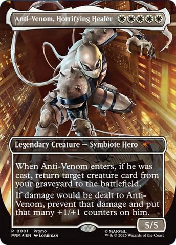 Anti-Venom, Horrifying Healer (Borderless) [Media Promos] Magic: The Gathering