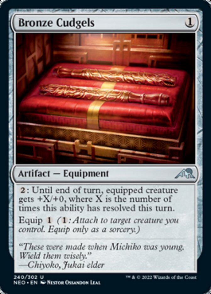 Bronze Cudgels [Kamigawa: Neon Dynasty] Magic: The Gathering