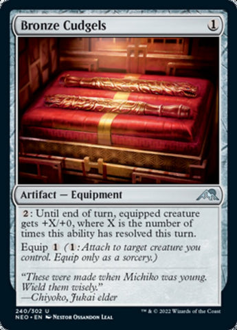 Bronze Cudgels [Kamigawa: Neon Dynasty] Magic: The Gathering