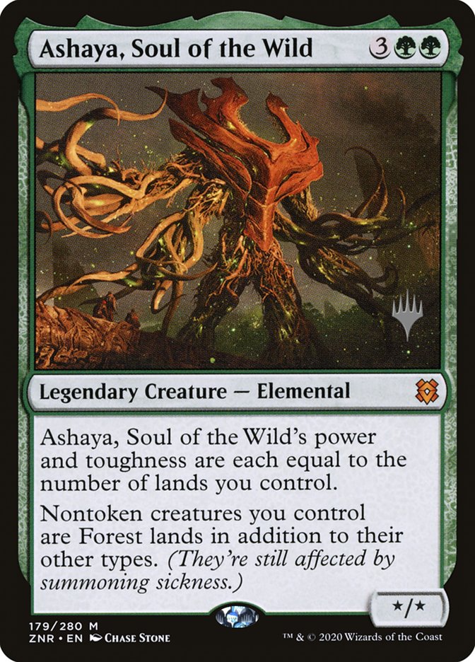 Ashaya, Soul of the Wild (Promo Pack) [Zendikar Rising Promos] Magic: The Gathering