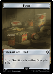 Food (0012) // Zombie Mutant Double-Sided Token [Fallout Tokens] Magic: The Gathering
