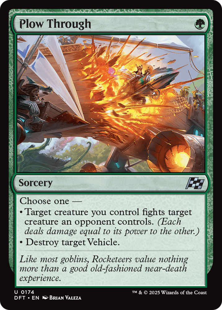Plow Through [Aetherdrift] Magic: The Gathering