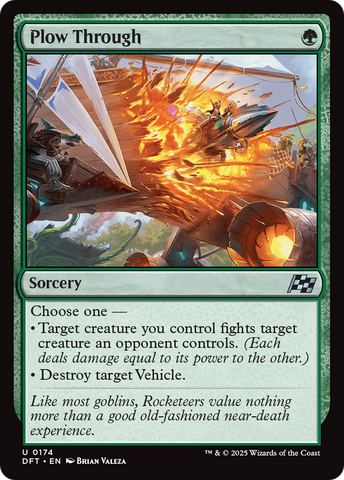 Plow Through [Aetherdrift] Magic: The Gathering