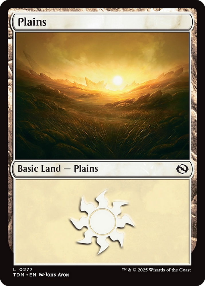 Plains (0277) [Tarkir: Dragonstorm] Magic: The Gathering