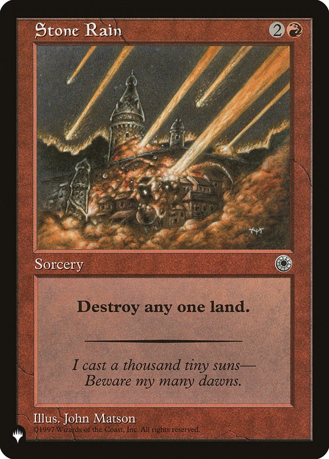 Stone Rain [The List] Magic: The Gathering