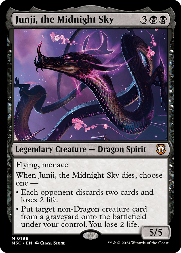 Junji, the Midnight Sky (Ripple Foil) [Modern Horizons 3 Commander] Magic: The Gathering
