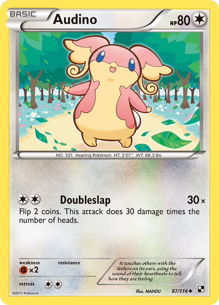 Audino (87/114) [Black & White: Base Set] Pokémon