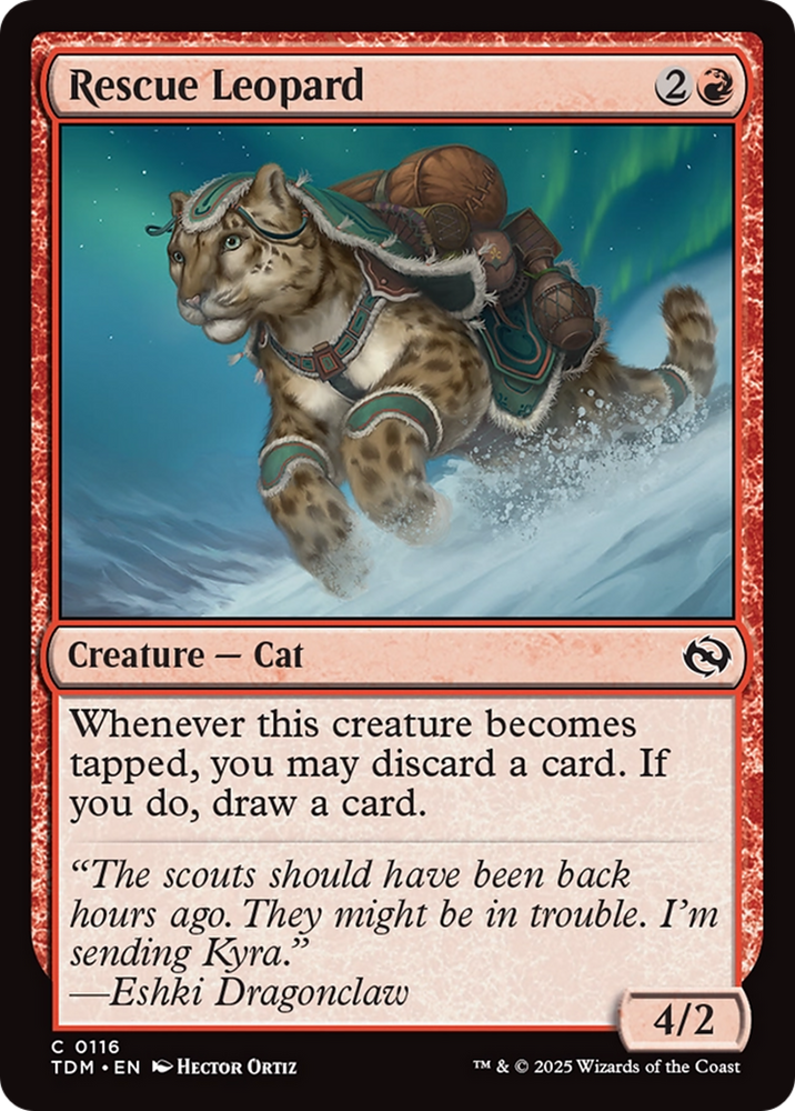 Rescue Leopard [Tarkir: Dragonstorm] Magic: The Gathering