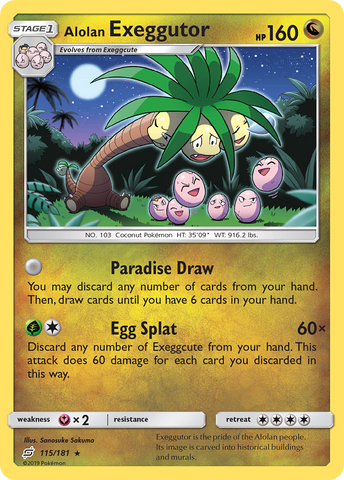 Alolan Exeggutor (115/181) [Sun & Moon: Team Up] Pokémon
