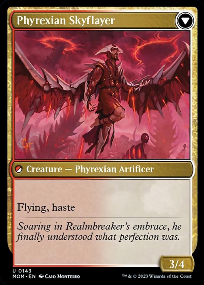 Harried Artisan // Phyrexian Skyflayer [March of the Machine] Magic: The Gathering
