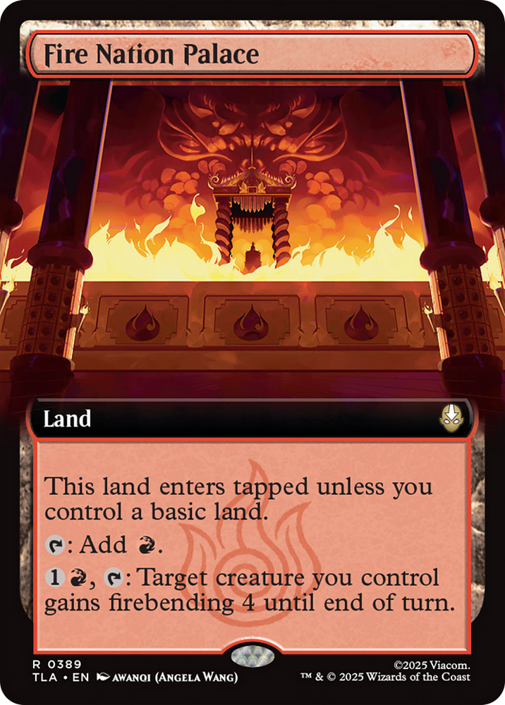Fire Nation Palace (Extended Art) [Avatar: The Last Airbender] Magic: The Gathering