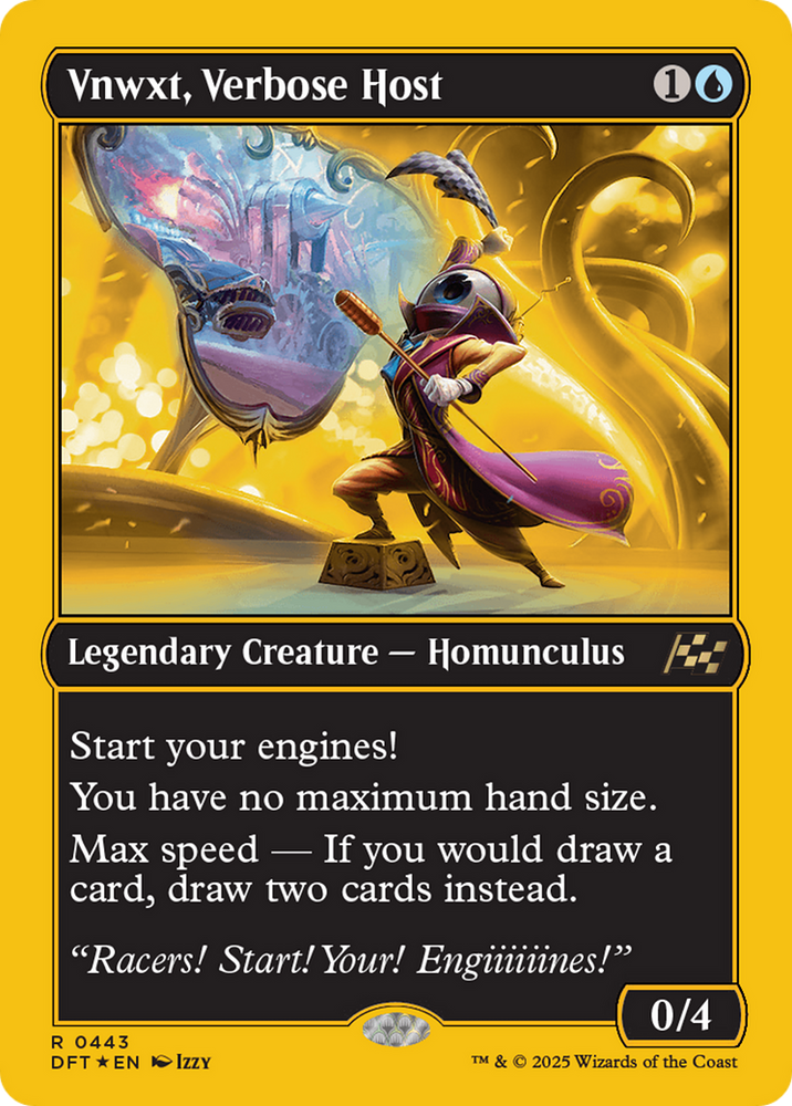 Vnwxt, Verbose Host (First-Place Foil) [Aetherdrift] Magic: The Gathering