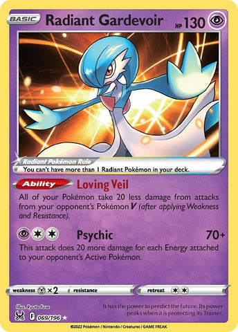 Radiant Gardevoir (069/196) [Sword & Shield: Lost Origin] Pokémon