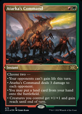 Atarka's Command (Foil Etched) [Double Masters 2022] Magic: The Gathering