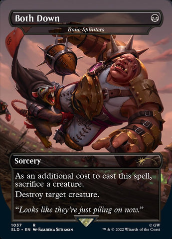 Both Down - Bone Splinters (Borderless) [Secret Lair Drop Series] Magic: The Gathering