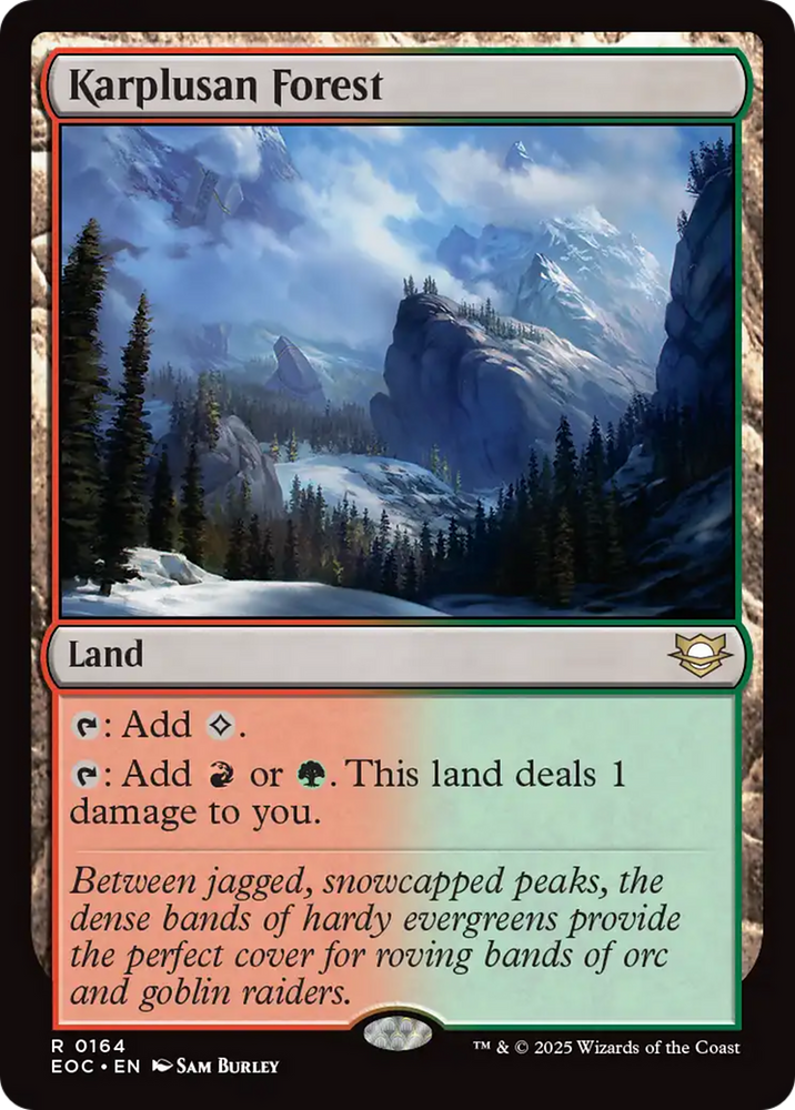 Karplusan Forest [Edge of Eternities Commander] Magic: The Gathering