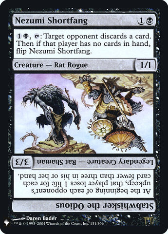 Nezumi Shortfang // Stabwhisker the Odious [Mystery Booster] Magic: The Gathering