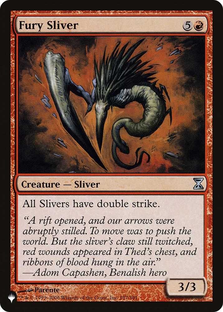 Fury Sliver [The List] Magic: The Gathering