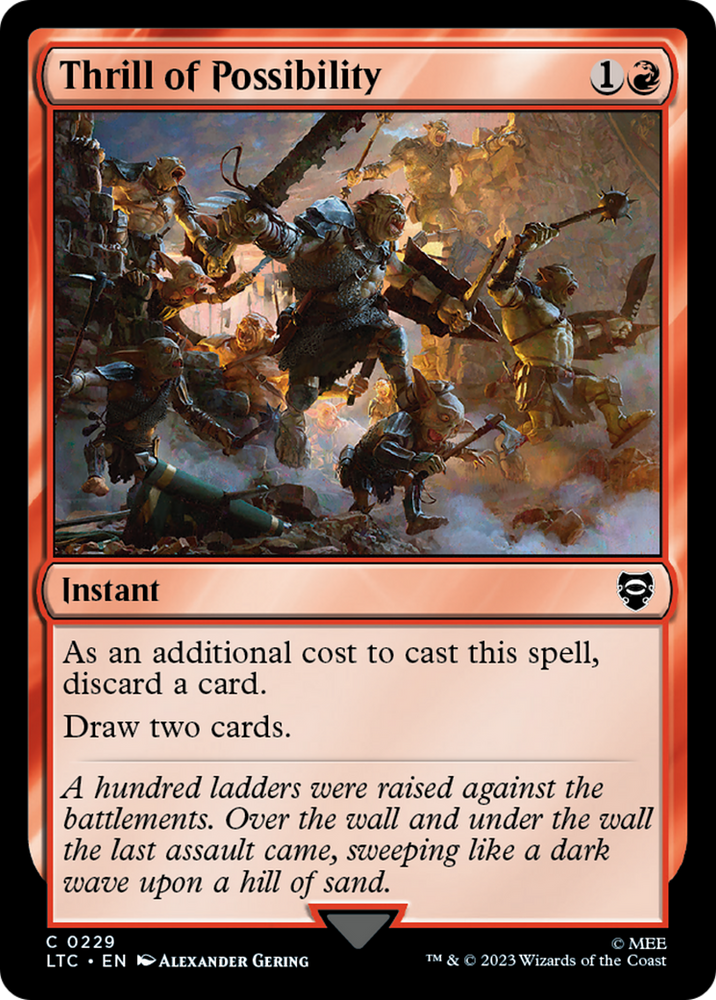Thrill of Possibility [The Lord of the Rings: Tales of Middle-Earth Commander] Magic: The Gathering