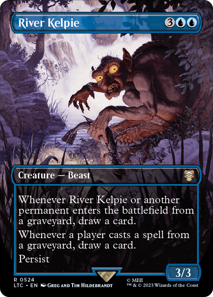 River Kelpie (Borderless) [The Lord of the Rings: Tales of Middle-Earth Commander] Magic: The Gathering