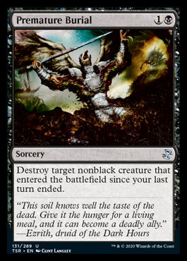 Premature Burial [Time Spiral Remastered] Magic: The Gathering