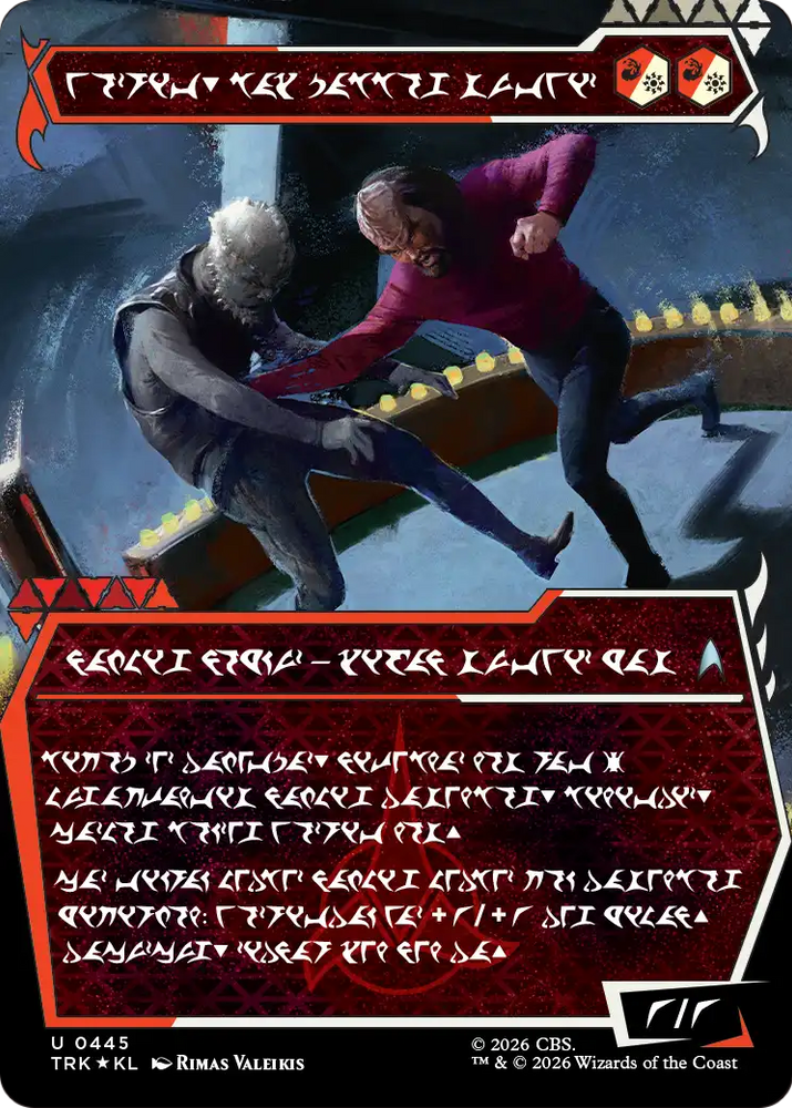 Worf, Honor-Bound Warrior (Showcase) (0445) (Klingon) [Star Trek] Magic: The Gathering