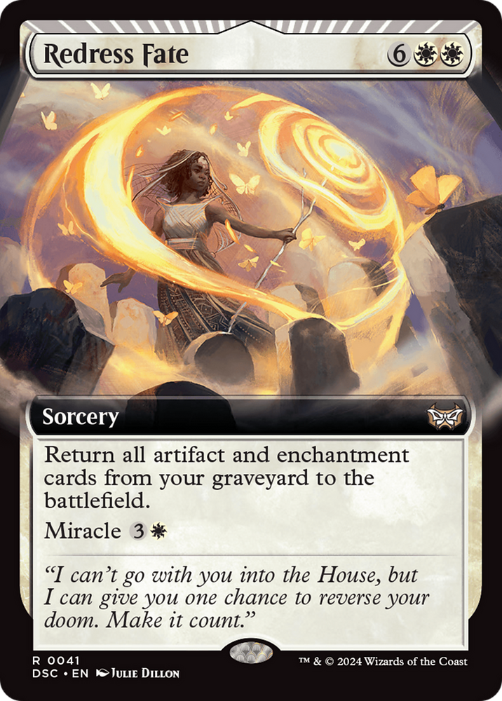 Redress Fate (Extended Art) [Duskmourn: House of Horror Commander] Magic: The Gathering
