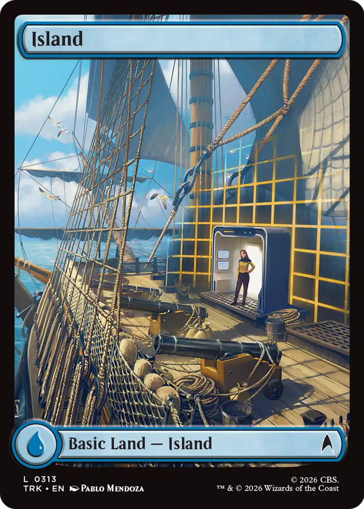 Island (0313) [Star Trek] Magic: The Gathering