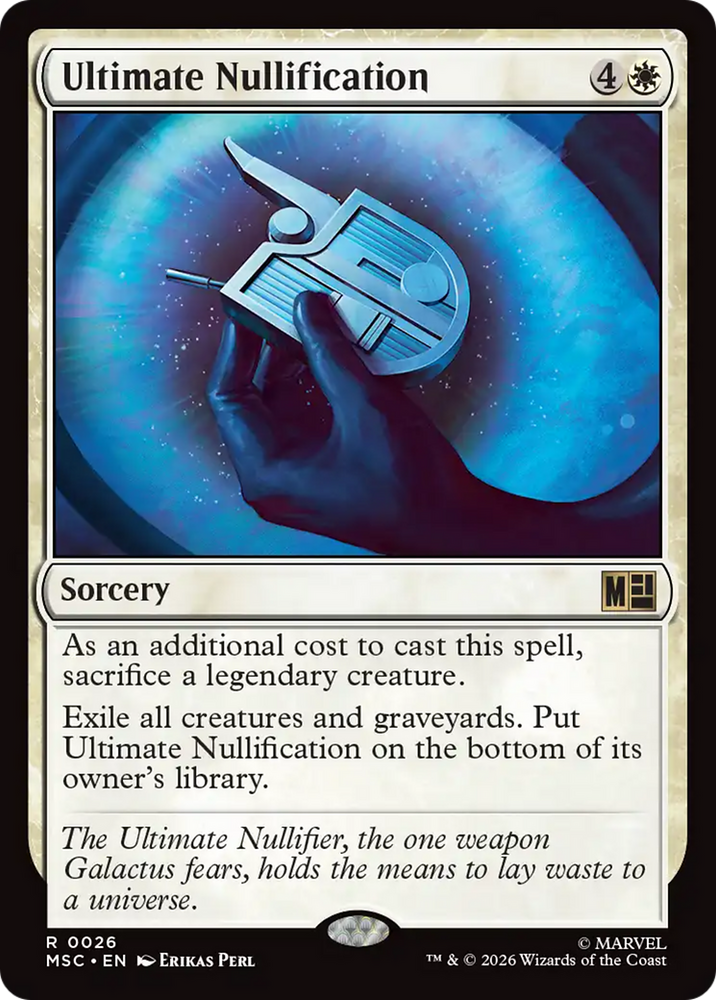 Ultimate Nullification [Marvel Super Heroes Commander] Magic: The Gathering