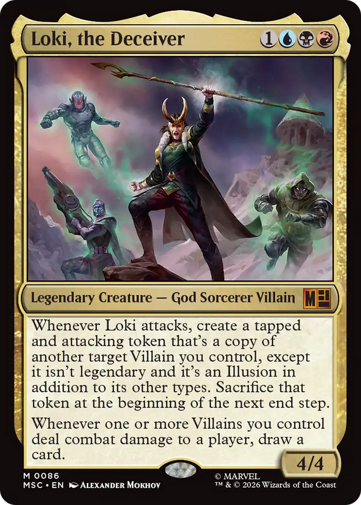 Loki, the Deceiver (Surge Foil) [Marvel Super Heroes Commander] Magic: The Gathering