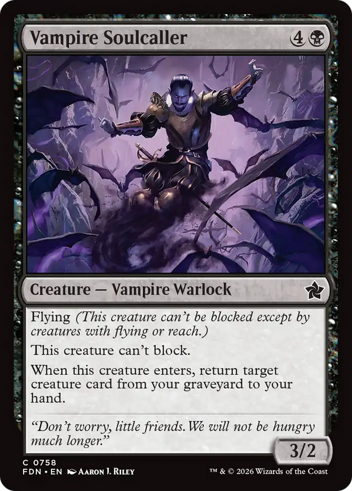 Vampire Soulcaller (0758) [Foundations] Magic: The Gathering