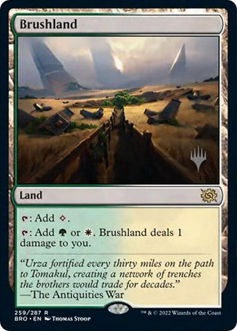 Brushland (Promo Pack) [The Brothers' War Promos] Magic: The Gathering