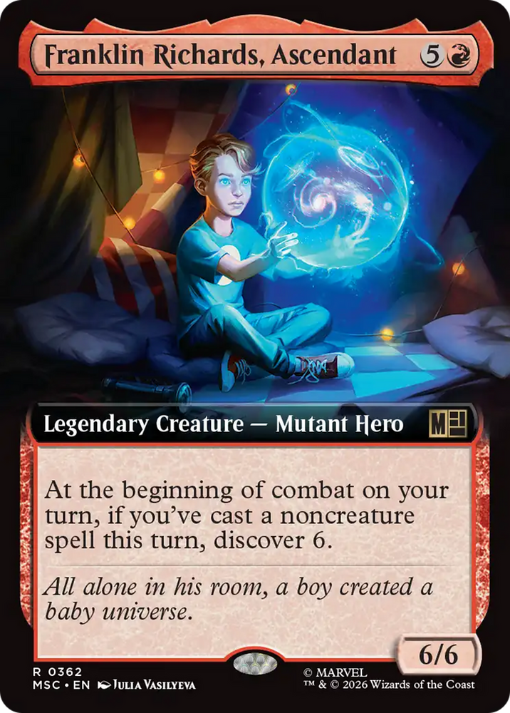 Franklin Richards, Ascendant (Extended Art) [Marvel Super Heroes Commander] Magic: The Gathering