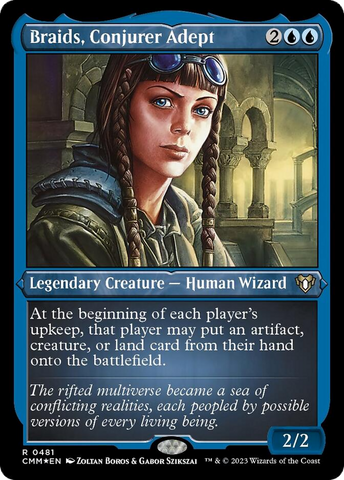 Braids, Conjurer Adept (Foil Etched) [Commander Masters] Magic: The Gathering