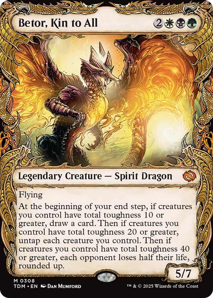 Betor, Kin to All (Showcase) [Tarkir: Dragonstorm] Magic: The Gathering