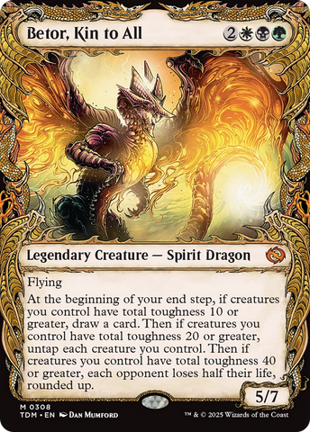 Betor, Kin to All (Showcase) [Tarkir: Dragonstorm] Magic: The Gathering