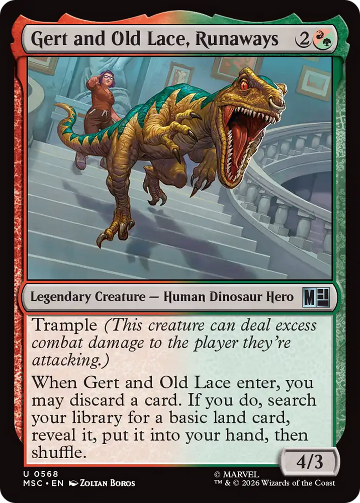 Gert and Old Lace, Runaways [Marvel Super Heroes Commander] Magic: The Gathering
