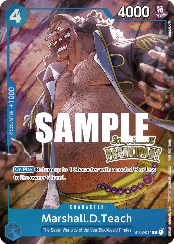Marshall.D.Teach (Online Regional 2023) [Participant] [One Piece Promotion Cards] Bandai