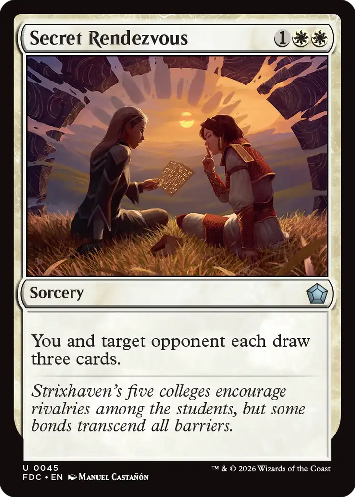 Secret Rendezvous [Foundations Commander] Magic: The Gathering